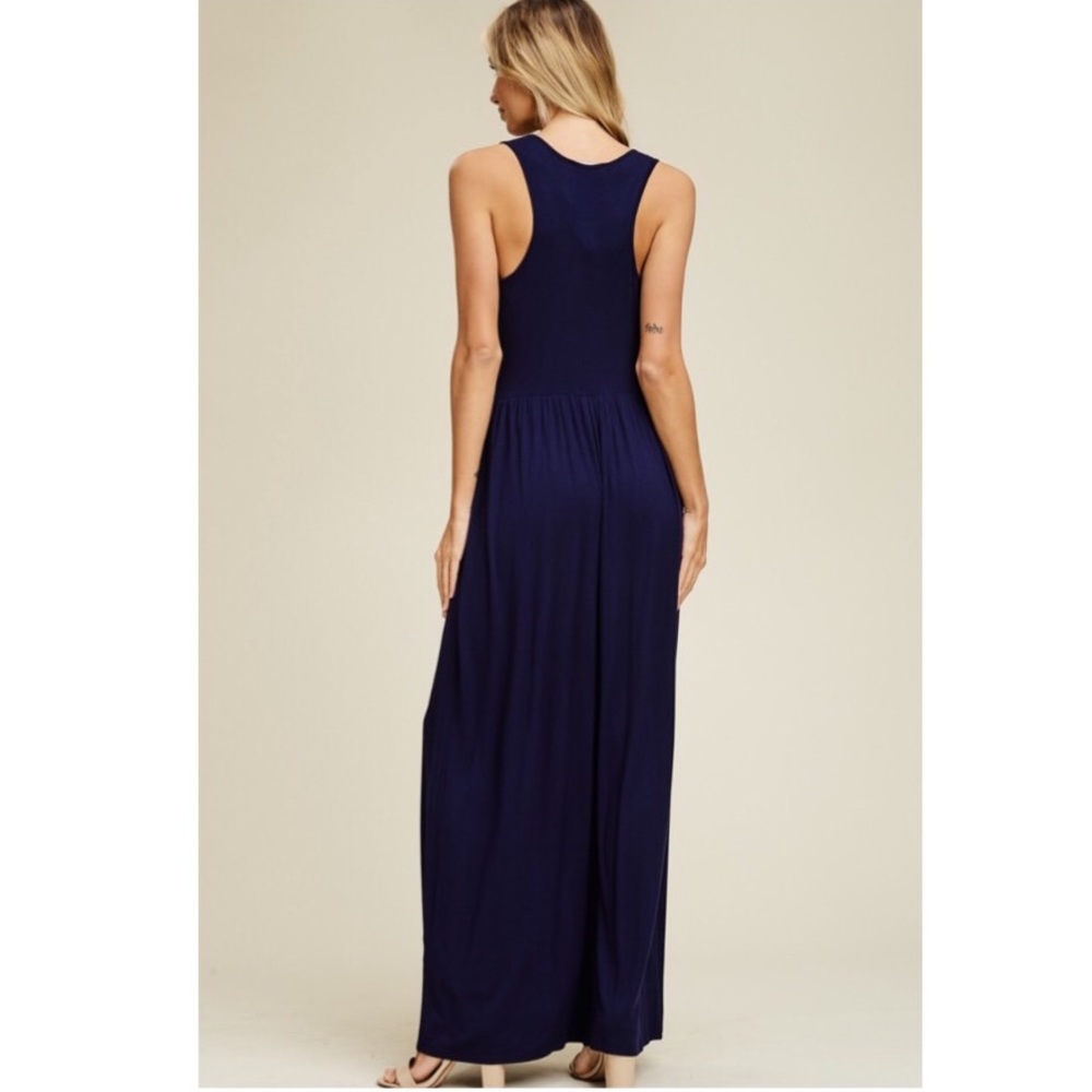 ✨ RESTOCKED ✨NAVY TANK MAXI DRESS - Picture 3 of 7